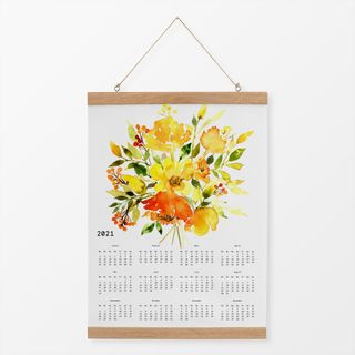 Textilposter Kalender Mini Bouquet