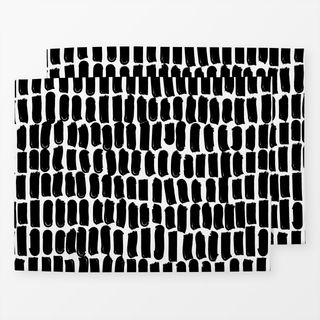 Tischset Black&White: Striche 2