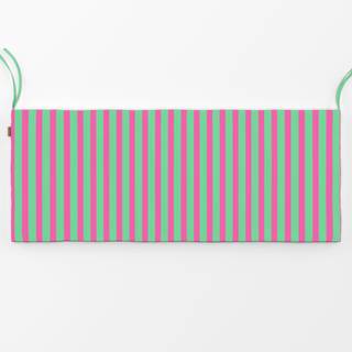 Bankauflage Bold Stripes green and pink