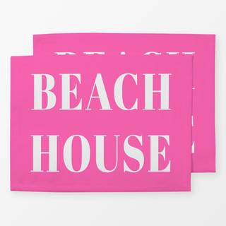 Tischset Beach House hot pink