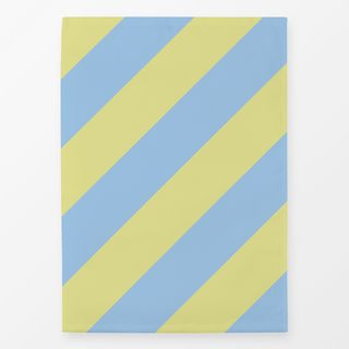 Geschirrtücher Diagonale Streifen Gelb & Blau