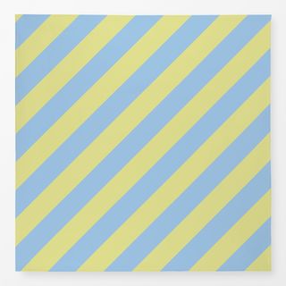 Tischdecke Diagonale Streifen Gelb & Blau