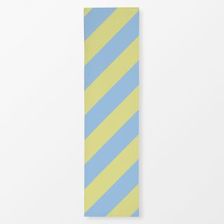 Tischläufer Diagonale Streifen Gelb & Blau