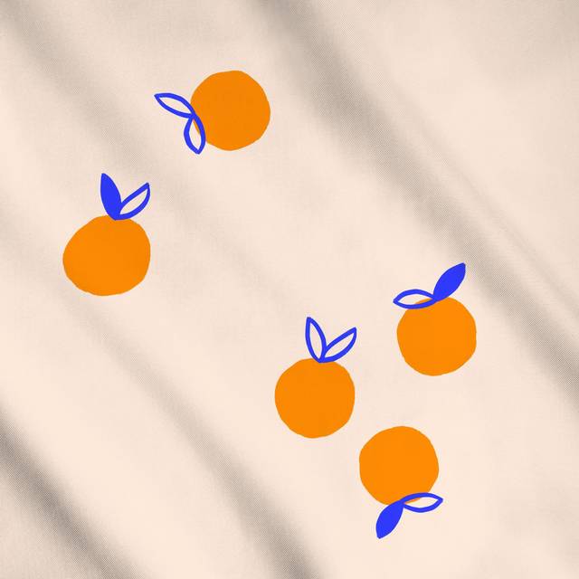 Meterware Orangen