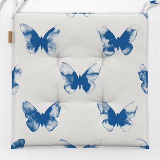 Sitzkissen Schmetterling 4 Blau