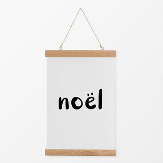 Textilposter Noel black