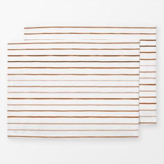 Tischset Marker Stripes Terracotta
