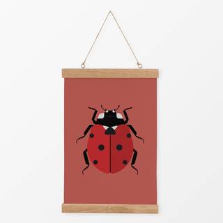 Textilposter Lucky Ladybug