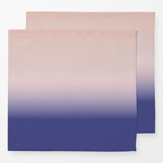 Servietten Farbverlauf Blau Rosa