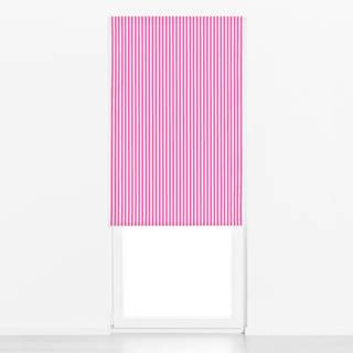 Raffrollo Bold Stripes hot pink