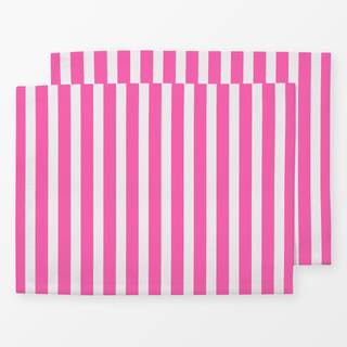 Tischset Bold Stripes hot pink