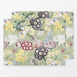 Tischset Antike Frühlingsblumen