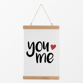 Textilposter You love me: Love is pure