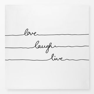 Tischdecke Love Laugh Live