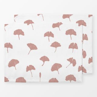 Tischset Ginkgo Weiss