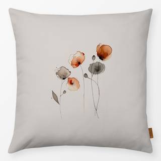 Kissen Watercolor Poppies  2