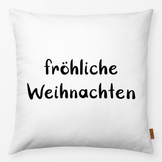 Kissen Fröhliche Weihnachten schwarz