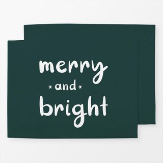 Tischset Merry And Bright fir green