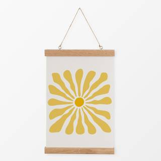 Textilposter Sunny flower light