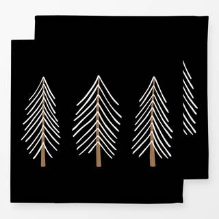 Servietten Winter Forest beige charcoal