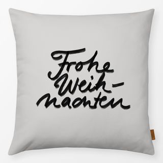 Kissen Frohe Weihnachten GRAU
