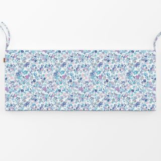 Bankauflage Floral Daisies Lilac Soft Blue