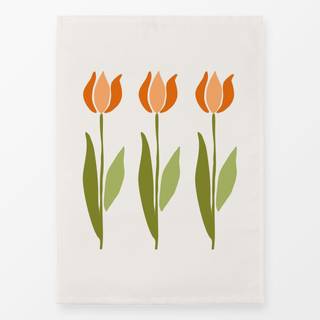 Geschirrtücher Orange tulips