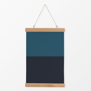 Textilposter Colorblocking Blau