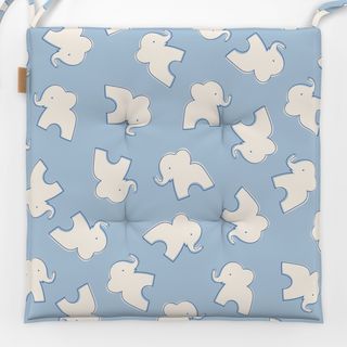 Sitzkissen Funky Elephants blau