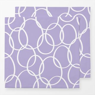 Servietten Abstract Easter Shapes Lilac