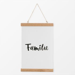 Textilposter Familie