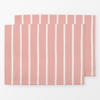 Tischset Scandinavian Stripe Pale Pink