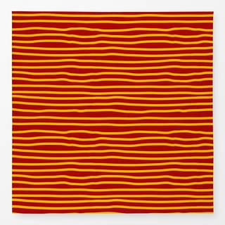 Tischdecke Yellow Red Stripes Horizontal
