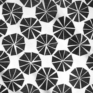 Meterware Zigzag Dots Black&White