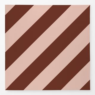 Tischdecke Diagonale Streifen Braun&Rose