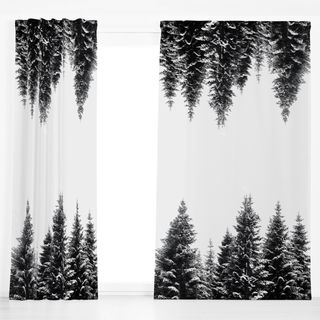 Dekovorhang Snow Covered Trees