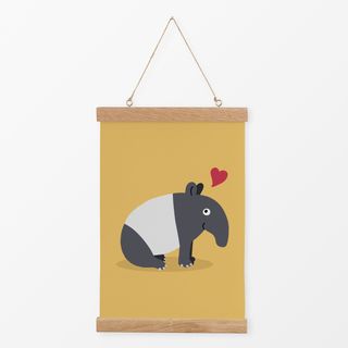 Textilposter Kuscheltapir