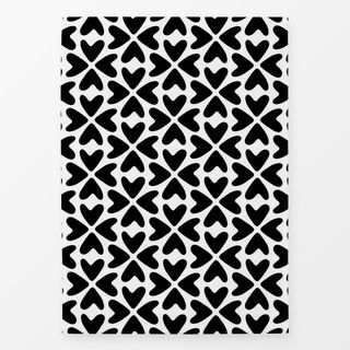 Geschirrtücher Herzen Hearts Black & White