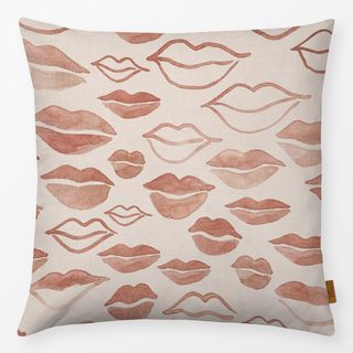 Kissen Lineart Kiss Abstract Lips