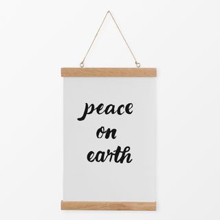 Textilposter peace on earth