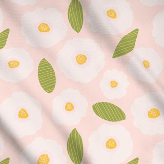 Meterware Gänseblümchen Modern Rosa 5