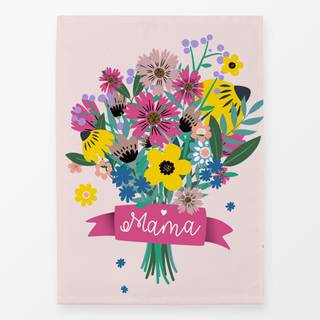 Geschirrtücher Blumenstrauß Mama