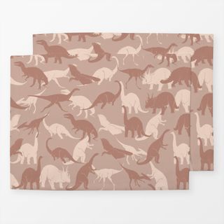 Tischset Dinosaurier 01 Braun Beige