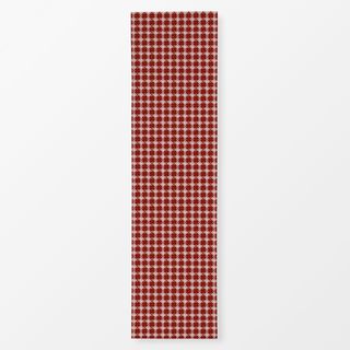Tischläufer Stickmuster Karo Rot
