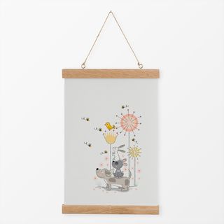 Textilposter Tierfreunde