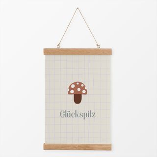 Textilposter Glückspilz