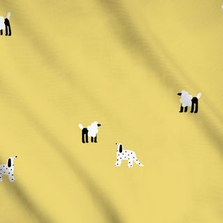 Meterware Dogs Yellow