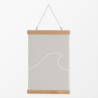 Textilposter Minimal Wave sand beige
