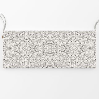 Bankauflage Winter Icons charcoal beige