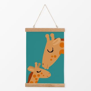 Textilposter Giraffenlove